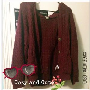 BDG. Maroon Cardigan